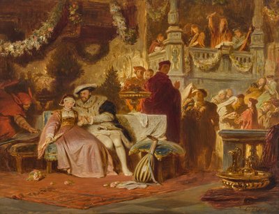 Henry VIII Courts Anne Boleyn at the Ball of Cardinal Wolsey by Karl Theodor von Piloty